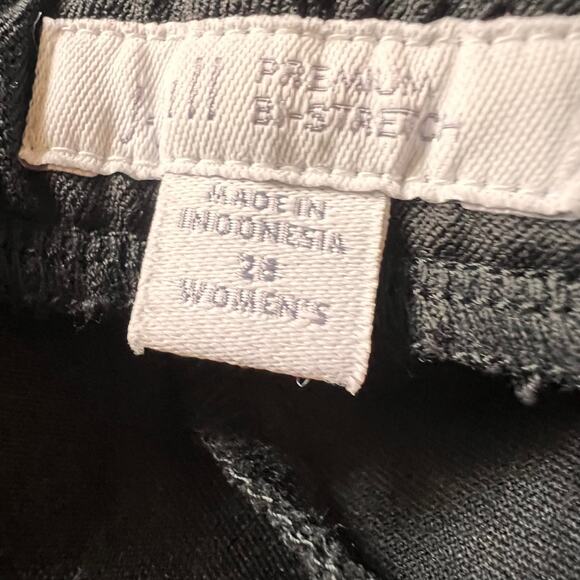 J.Jill Pants Black Stretch Cropped Tapered Slim Fit Classic Comfort 28 - Picture 4 of 6